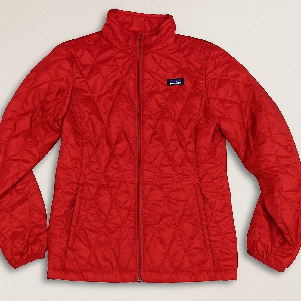 Patagonia Girls XL 14 Nano Puff Jacket Hot Pink EUC Fits Women’s XS ski warm​​